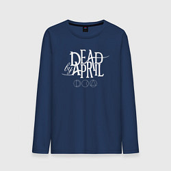 Лонгслив хлопковый мужской Dead by april demotional, цвет: тёмно-синий