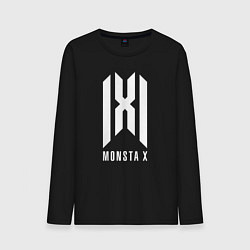 Лонгслив хлопковый мужской Monsta x logo, цвет: черный
