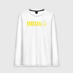 Мужской лонгслив Nirvana logo