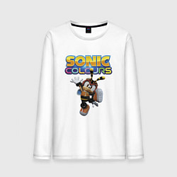 Лонгслив хлопковый мужской Charmy Bee Sonic Video game, цвет: белый