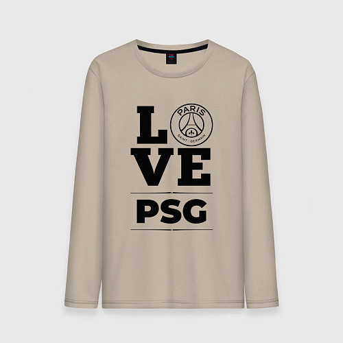 Мужской лонгслив PSG Love Классика / Миндальный – фото 1