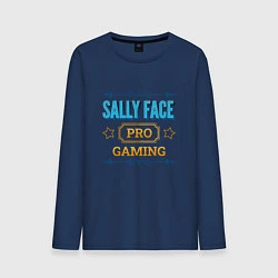 Лонгслив хлопковый мужской Sally Face PRO Gaming, цвет: тёмно-синий