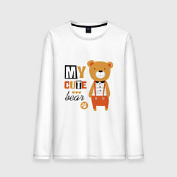 Мужской лонгслив МОЙ МИЛЫЙ МИШКА MY CUTE BEAR