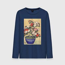 Мужской лонгслив Blooming Azalea in Blue Pot Цветущая азалия