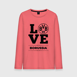 Лонгслив хлопковый мужской Borussia Love Классика, цвет: коралловый