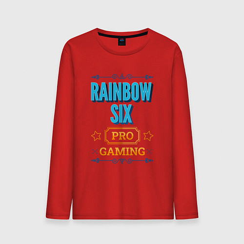Мужской лонгслив Игра Rainbow Six PRO Gaming / Красный – фото 1
