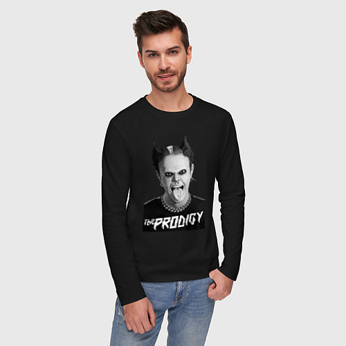 Мужской лонгслив The Prodigy - firestarter / Черный – фото 3