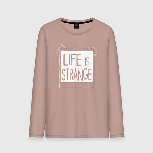 Мужской лонгслив Life Is Strange - games / Пыльно-розовый – фото 1