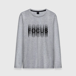 Мужской лонгслив FOCUS: BLACK
