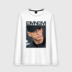 Лонгслив хлопковый мужской Eminem фото, цвет: белый