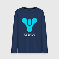 Мужской лонгслив Символ Destiny в неоновых цветах