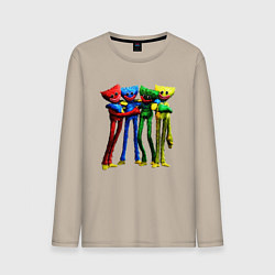 Лонгслив хлопковый мужской GAME POPPY PLAYTIME Mini Huggies, цвет: миндальный