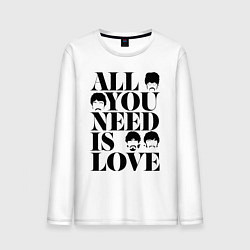 Мужской лонгслив ALL YOU NEED IS LOVE THE BEATLES