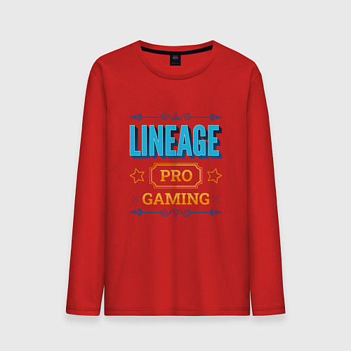 Мужской лонгслив Игра Lineage PRO Gaming / Красный – фото 1