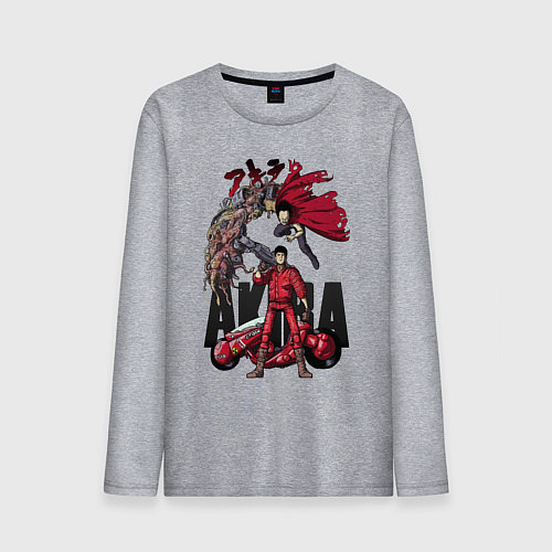Мужской лонгслив Akira anime / Меланж – фото 1