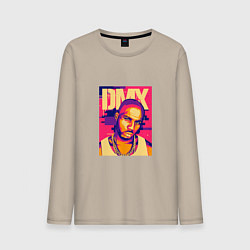Лонгслив хлопковый мужской DMX Style, цвет: миндальный