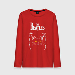Мужской лонгслив The Beatles rock cat