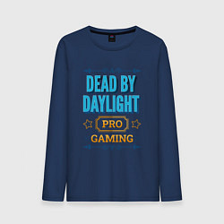 Лонгслив хлопковый мужской Игра Dead by Daylight pro gaming, цвет: тёмно-синий