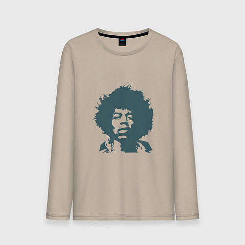 Мужской лонгслив Джими Хендрикс / Миндальный – фото 1