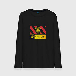 Лонгслив хлопковый мужской Manchester City - Stripe 202223, цвет: черный