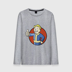 Лонгслив хлопковый мужской Vault boy like, цвет: меланж