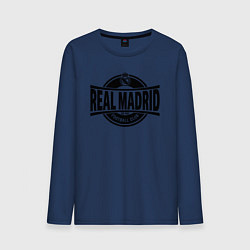 Лонгслив хлопковый мужской Реал Мадрид ФК, цвет: тёмно-синий