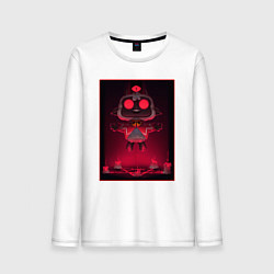 Лонгслив хлопковый мужской Cult of the Lamb - Картина - Ритуал, цвет: белый