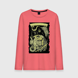 Лонгслив хлопковый мужской Rebels & Buccaneers, цвет: коралловый