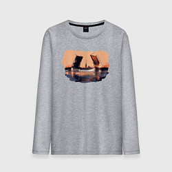 Мужской лонгслив Закат в Питере