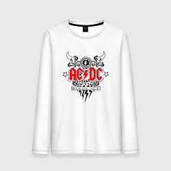 Мужской лонгслив ACDC Black Ice с молниями