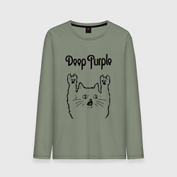 Мужской лонгслив Deep Purple - rock cat