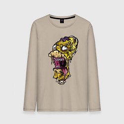 Мужской лонгслив Homer Simpson - zombie - Halloween