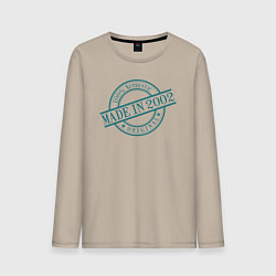 Лонгслив хлопковый мужской Сделано в 2002 аутентично, цвет: миндальный