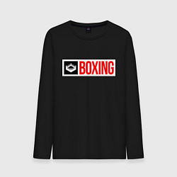 Лонгслив хлопковый мужской Ring of boxing, цвет: черный