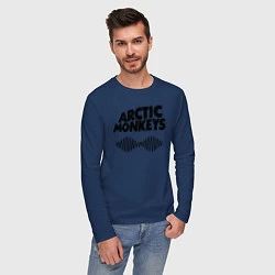 Лонгслив хлопковый мужской Arctic Monkeys, цвет: тёмно-синий — фото 2