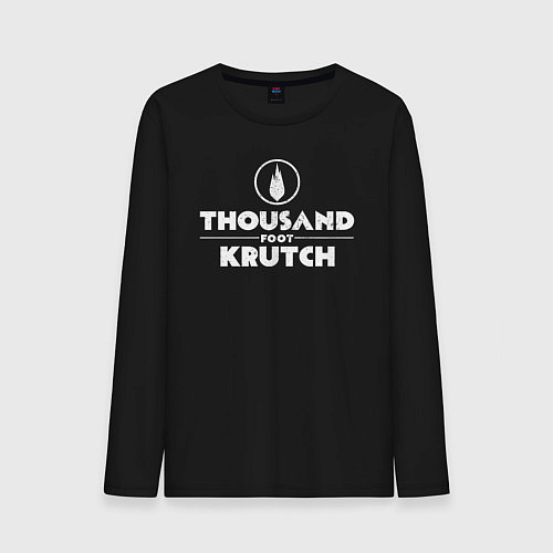 Мужской лонгслив Thousand Foot Krutch белое лого / Черный – фото 1
