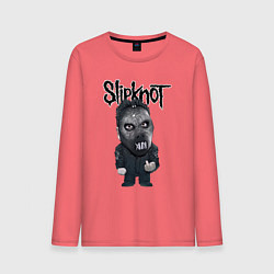 Лонгслив хлопковый мужской Седьмой Slipknot, цвет: коралловый