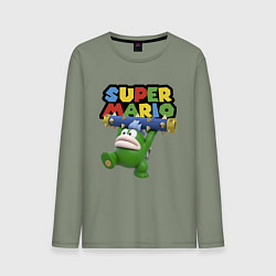 Лонгслив хлопковый мужской Super Mario - Spike - Character, цвет: авокадо