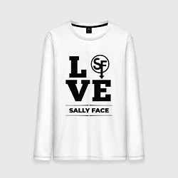 Лонгслив хлопковый мужской Sally Face love classic, цвет: белый