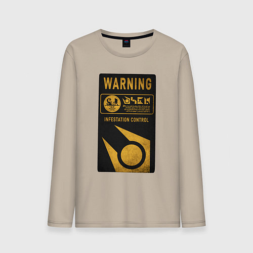 Мужской лонгслив Контроль заражения / Миндальный – фото 1