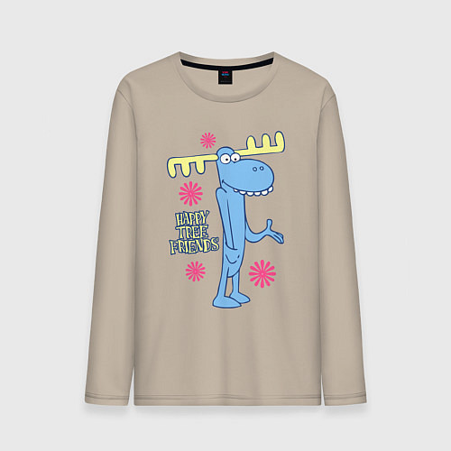 Мужской лонгслив Lumpy / Миндальный – фото 1