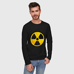 Лонгслив хлопковый мужской Atomic Nuclear, цвет: черный — фото 2