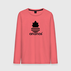 Лонгслив хлопковый мужской Ananas - Adidas, цвет: коралловый