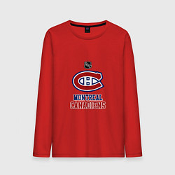 Лонгслив хлопковый мужской Монреаль Канадиенс - НХЛ, цвет: красный