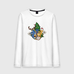 Лонгслив хлопковый мужской InChess New Year Limited Edition 2023, цвет: белый