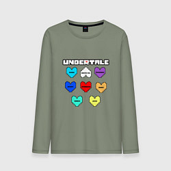 Мужской лонгслив Undertale - души 8 людей