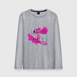 Лонгслив хлопковый мужской Acid hill pink, цвет: меланж