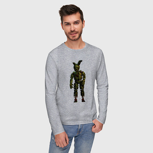 Мужской лонгслив Springtrap / Меланж – фото 3