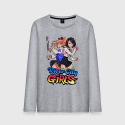 Мужской лонгслив River city girls - Misako and Kyoko