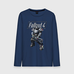 Лонгслив хлопковый мужской Fallout 4 - Ultracite Power Armor, цвет: тёмно-синий